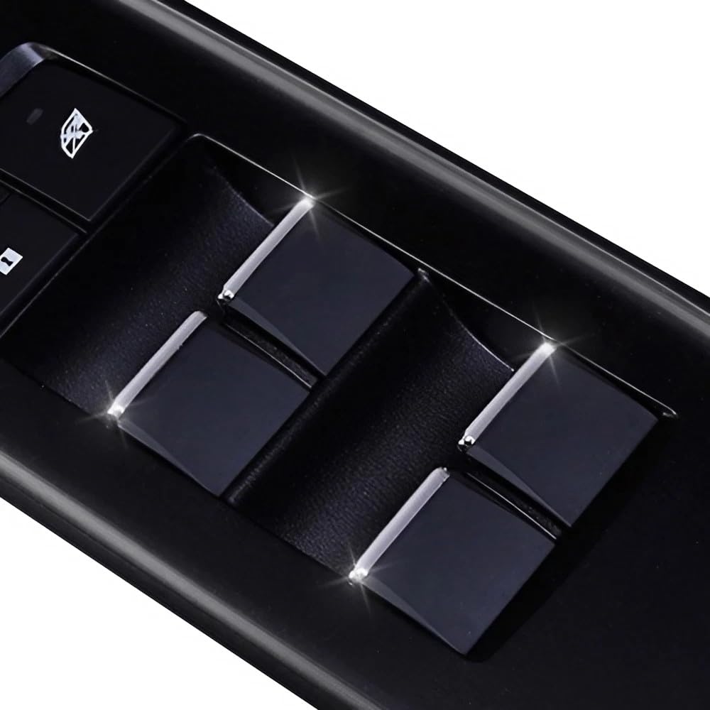 Toyota Crown 220 Series Power Window Switch Garnish CROWN Special Design Plated Decorative Cover, Silver