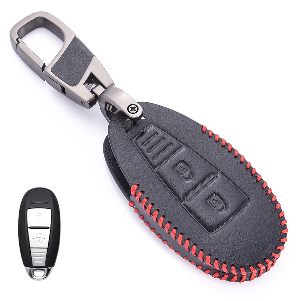 Key Case for Suzuki Smart Key Case Key Cover Genuine Leather Designed for RL Suzuki Key Holder for Suzuki SX-4 S-CROSS Ignis Escude Swift Valerno Key Case