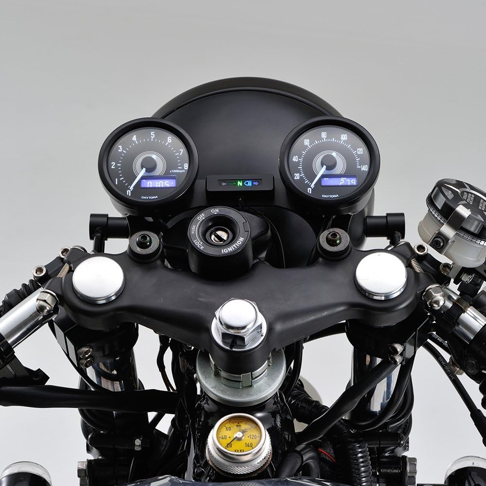 Кронштейн для крепления счетчика на мотоцикле Daytona SR400/500 (78-21) Специальная ширина крепления счетчика 45 мм, совместимый с индикатором, Стальное двойное крепление счетчика 97011, фото 5