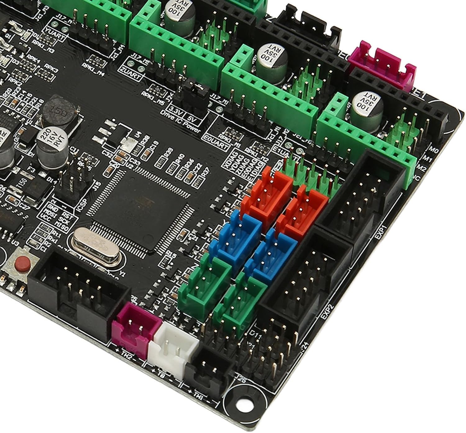3D принтер MKS DC12V DC24V V2 1 Материнская плата Gen Плата принтера 4 слойная печатная плата L типа полноцветный ЖК дисплей совместимый с драйвером шагового двигателя, фото 7