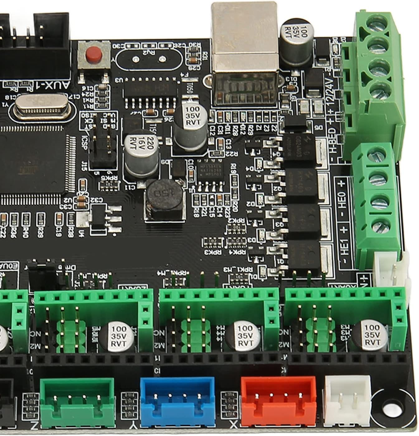 3D принтер MKS DC12V DC24V V2 1 Материнская плата Gen Плата принтера 4 слойная печатная плата L типа полноцветный ЖК дисплей совместимый с драйвером шагового двигателя, фото 8