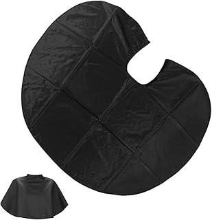 Salon Cape for Hairstyling, Salon Equipment Hair Cape, Black Barber Cape, Hair Coloring Apron, Home Salon Hair Cape, Professional Barber Cape, Adjustable Hairdressing Apron, Salon Cape for Hair Cuttin