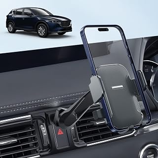 【BIXUAN】マツダ CX-5 KF系/CX-8 スマホホルダー [延長アーム付き] Mazda CX5/CX8専用スマホホルダー | 360度回転 ボールマウント スマホスタンド スマホ置き 車用 携帯ホルダー ボールジョイント スマホ 固定 カー用品 アクセサリー