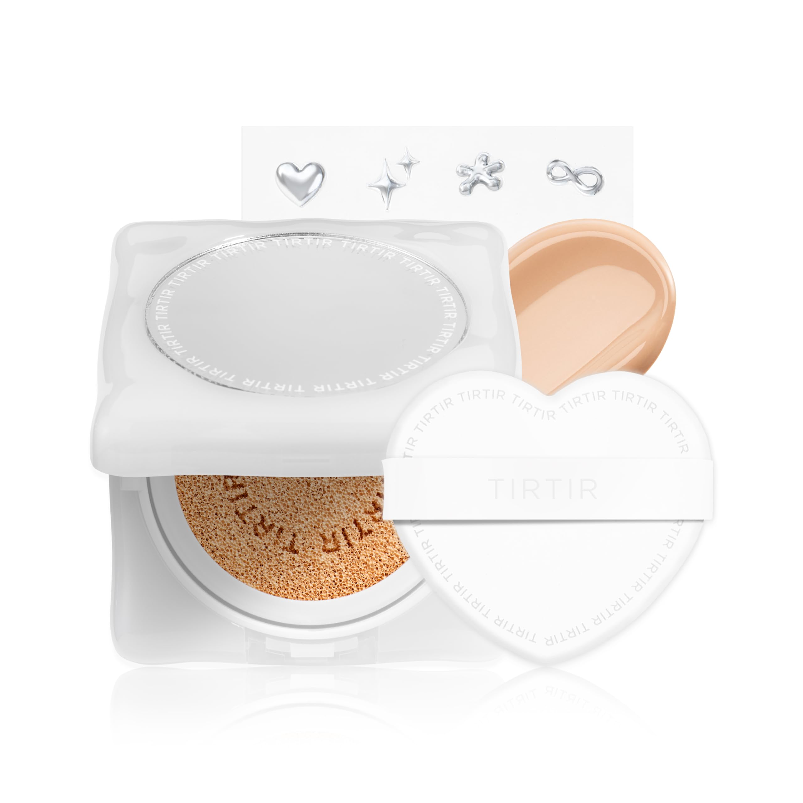 TIRTIR Mask Fit Cushion [ティルティル] マスクフィットクッション, Weight: 0.6 oz (16 g), Red Cushion Whity Edition (21N IVORY, 16g) 21N IVORY 16g