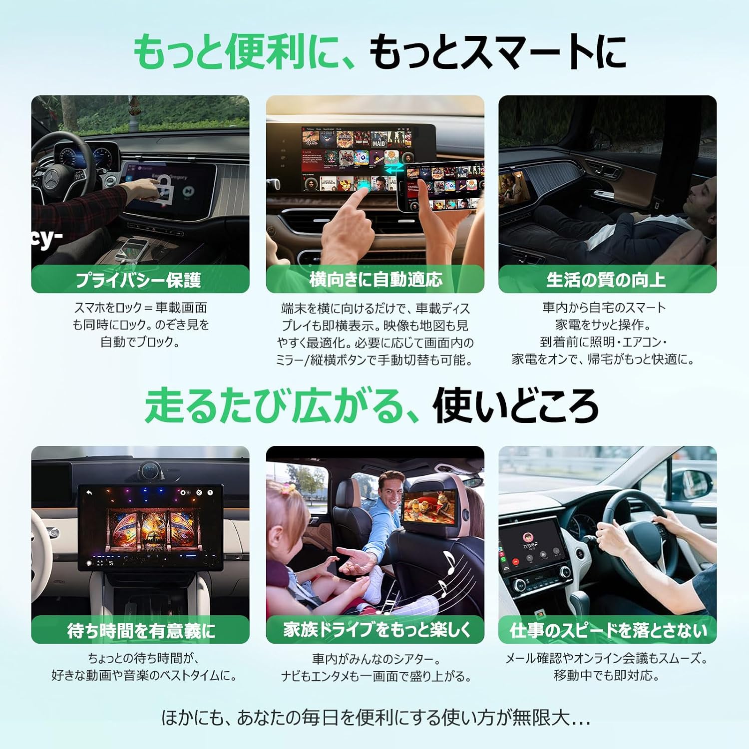 DRIVIM Mirror Touch Двустороннее зеркальное отображение Mirror Touch управление в обратном направлении Беспроводной адаптер CarPlay позволяет управлять смартфоном с помощью автомобильной навигационной системы Оригинальное проводное автомобильное подключение, совместимое с CarPlay, Простое подключение с низкой задержкой [Сертифицировано для технического использования], фото 6
