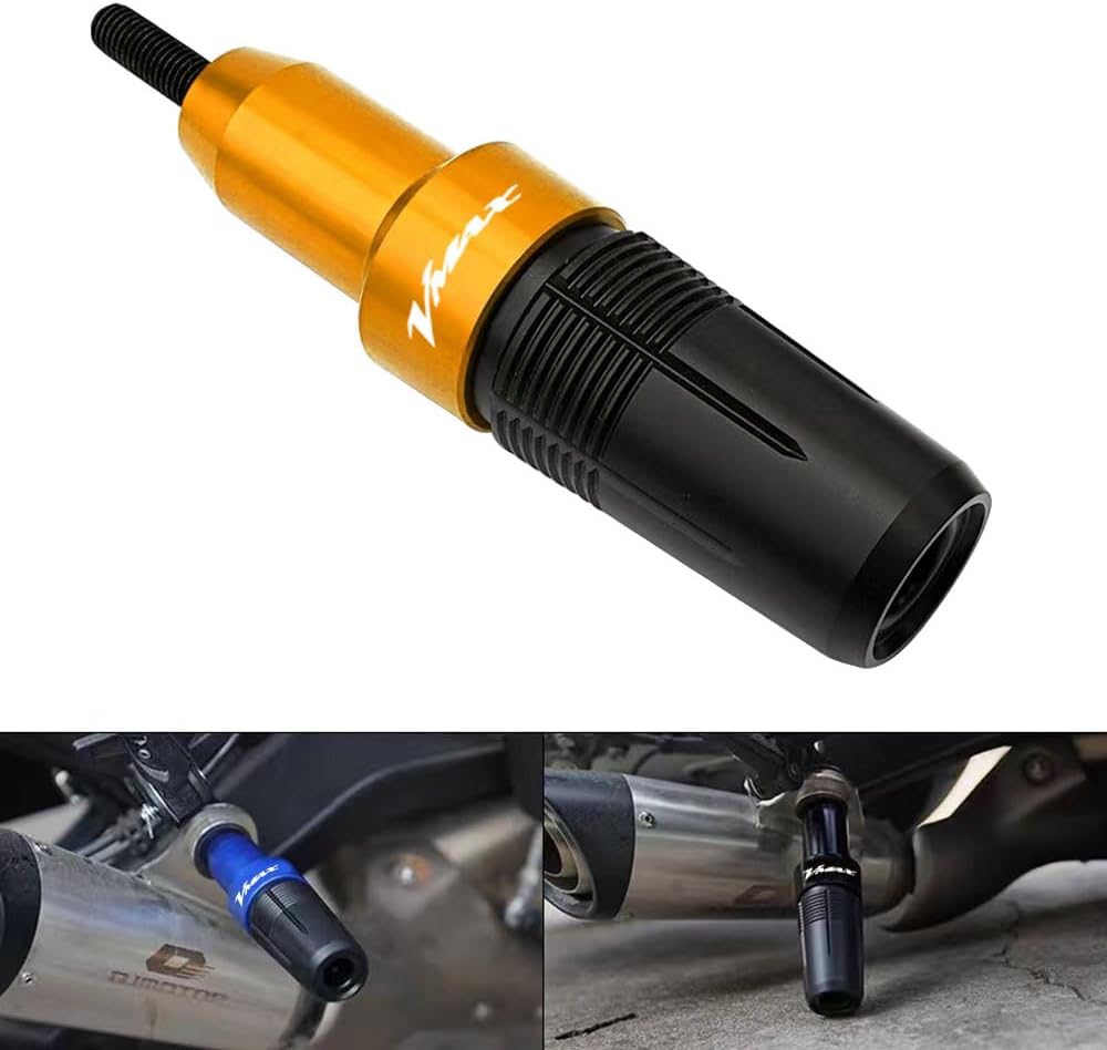 Для V-MAX VMAX 1200/1300 1985-2007 Мотоцикл с ЧПУ Защита от падения выхлопных газов Рамка Слайдер Защита двигателя от падения Накладка золото, фото 7