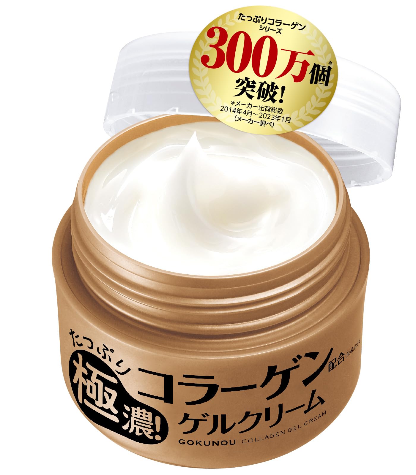 Collagen Gel Cream (3.5 oz (100 g) / Approx. 1.5 Months Supply, All-in-One, Highly Moisturizing, Water Retention, Made in Japan