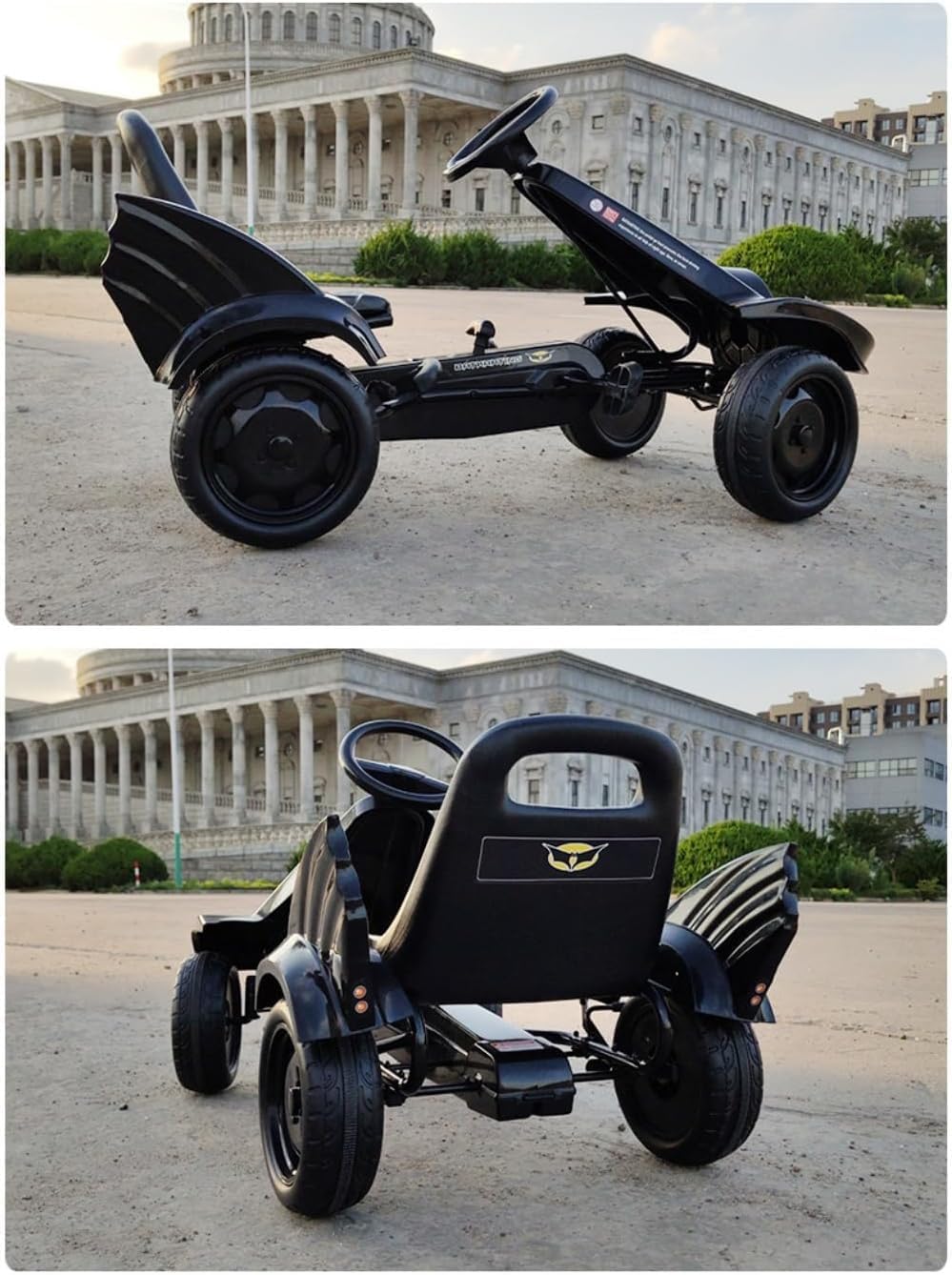Педальная тележка с ножной пилой для катания на квадроциклах Toy Go Kart Crazy Cart Ножная пила на 4 колесах для катания на игрушках для мальчиков и девочек, игрушки для детской площадки, Педали для игрушек, подходящие для мальчиков и девочек от 3 до 8 лет, Мальчиков и девочек, играющих в помещении на открытом воздухе, День рождения, Рождество, надувные шины (красные), фото 5