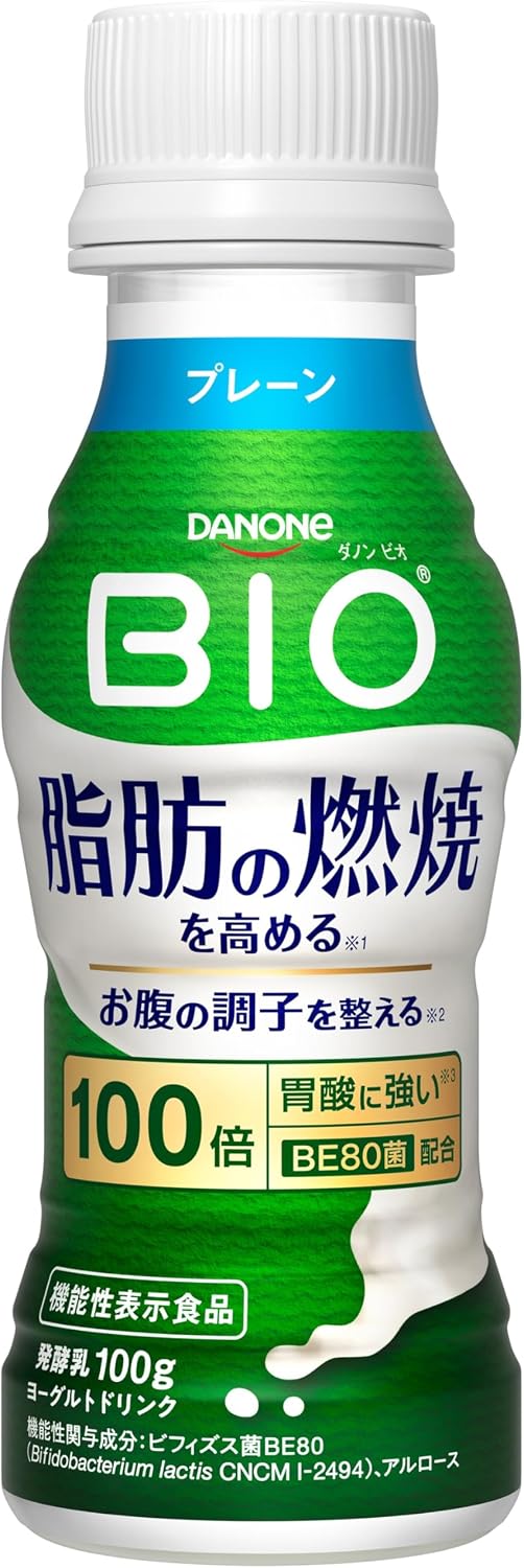 (Охлажденный) Йогуртовый напиток Dannon Bio для сжигания жира, обычный, 3,5 унции (100 г) х 12 бутылок, фото 3