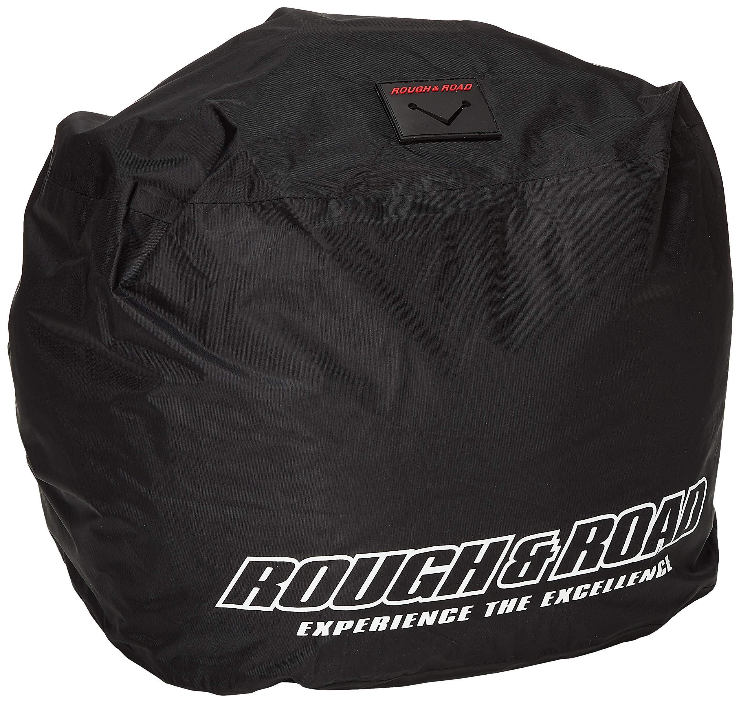 Rough & Road RR9908 Pocketed Helmet Cover, Black, 15.7 x 9.8 x 13.8 inches (40 x 25 x 35 cm)