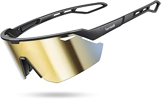 [Lamicall] スポーツサングラス 偏光レンズ 自転車 登山 釣り ランニング ドライブ バイク超軽量 TR90 UV400 TAC偏光レンズ ミラーレンズ 可調節鼻パッド 紫外線防止 メンズ レディース 男女兼用