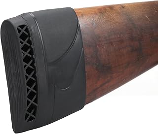 Tourbon狩猟用ライフルラバーパッド ショットガン スリップリコイルパッド ショルダープロテクター 二つカラー black