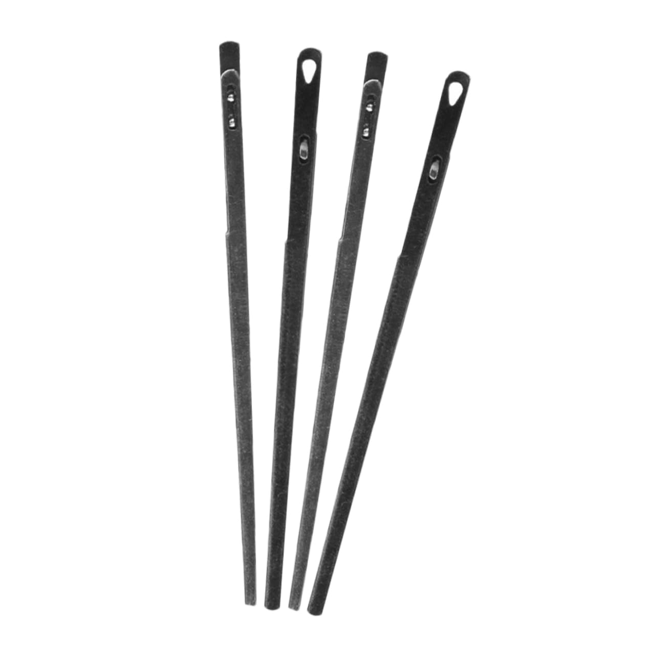 SEWACC 4 Pcs Braided Leather Twine Multipurpose Sewing Needles Practical Leather Lacing Needles for Hand Sewing Leather Cord Needles Steel Leather Needles for Stitching Leather Craft Needles Craft