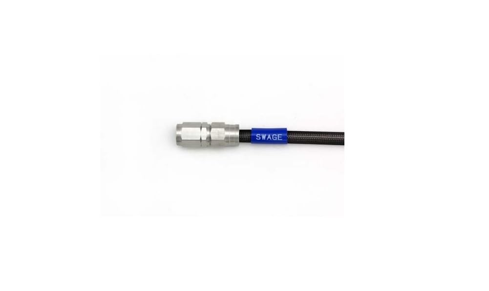 SWAGE LINE STKB-1010M-0875 Easy Order Brake Hose, Universal Hose, Straight Fitting, Stainless Steel, Black Smoke Hose, 34.6 inches (875 mm) 875mm Hose Color: Black Smoke Hose