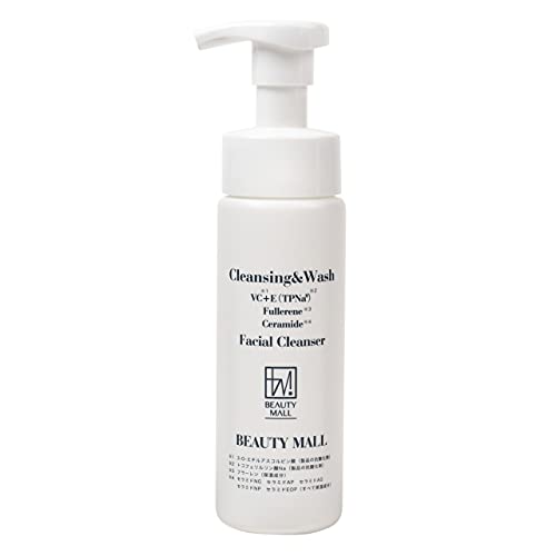 Beauty MALL Cleansing & Facial Cleansing Foam (Enhanced Formulated with VC Ethyl, Ceramide, Fullerene, Glycyrrhizinate 2K Strengthening), 7.8 fl oz (200 ml)