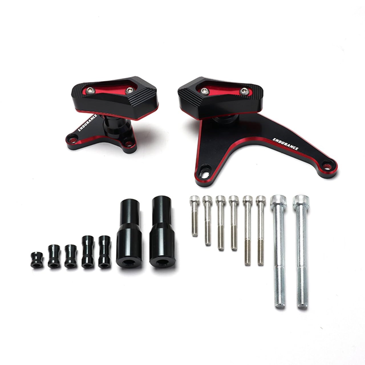 Endurance Motorcycle Engine Slider Set Black/Red CB650R CBR650R RH03 EN646MKYA2