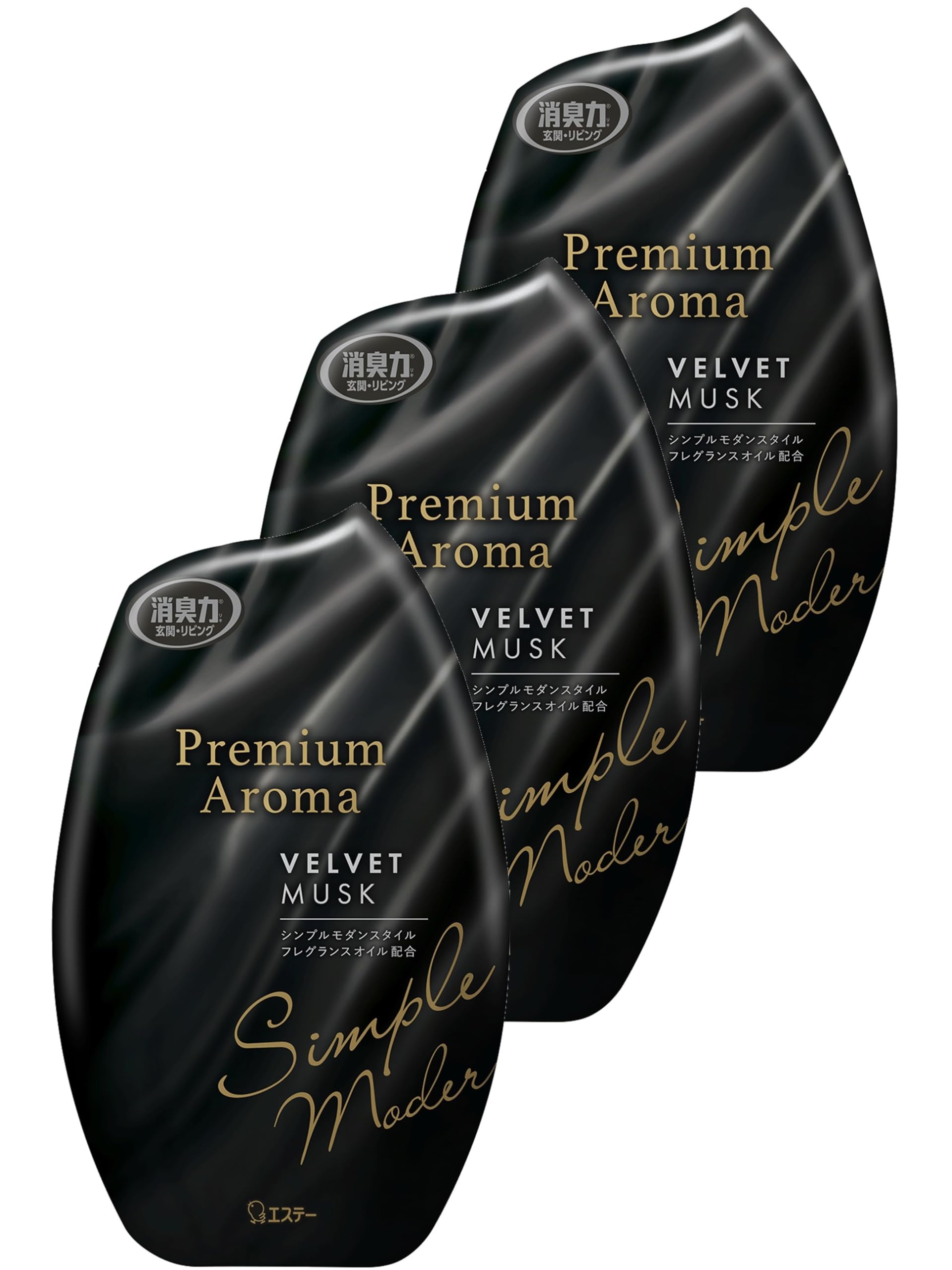 Deodorizing Power Premium Aroma [Set Purchase] for Rooms, Placed Type Velvet Musk 13.5 fl oz (400 mL) x 3 Counts Room Deodorizing Power Entrance Living Room Bedroom Room Fragrance Deodorizer Air velvet musk Room Use