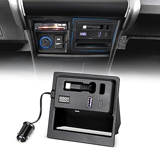 OPPLIGHT デリカd5 電源増設 アクセサリー デリカ D5 後期 CV1W CV2W CV4W CV5W QC3.0 USB Type-C シガーソケット スマホ充電 急速に同時充電 電圧計付 delica d5 専用設計 パーツ内装 コンソール ピッタリ カスタムパーツ ドレスアップ 取付簡単 加工不要 シガー電源 増設分配器 ABS製 保 証付き