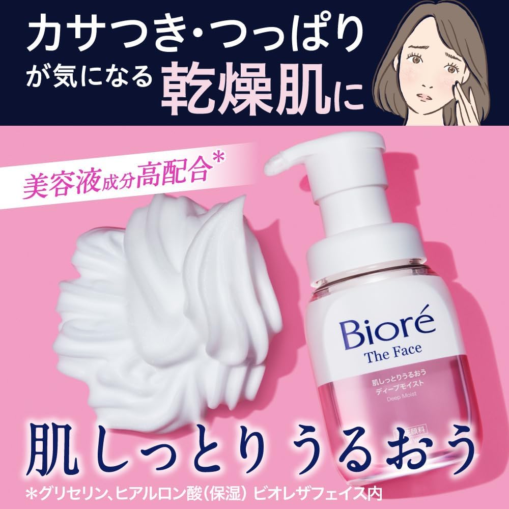Очищающее средство для лица Kao Bio Reza Face Foam для глубокого увлажнения 700 мл, фото 5