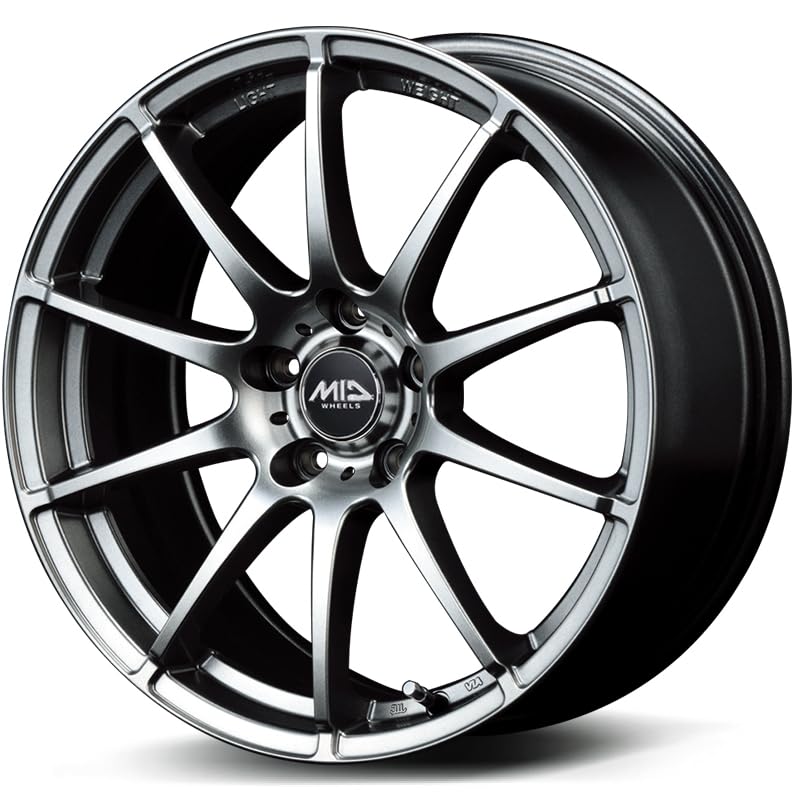 【ホイールのみ 4本セット】 SCHNEIDER StaG (メタリックグレー, トヨタ純正ナット用平面座 15インチ 6J+45 5H-100) メタリックグレー 平面座 15インチ 6J+45 5H-100