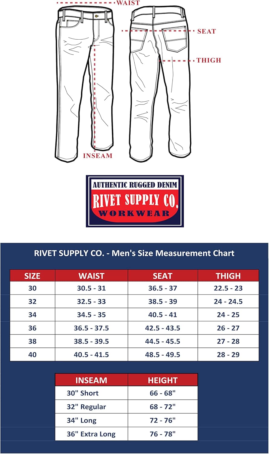 Мужская спецодежда Rivets Supply & Company из прочного материала свободного кроя, для стирки с полосканием, 36 Вт x 36 л : Одежда, обувь и ювелирные изделия, фото 5