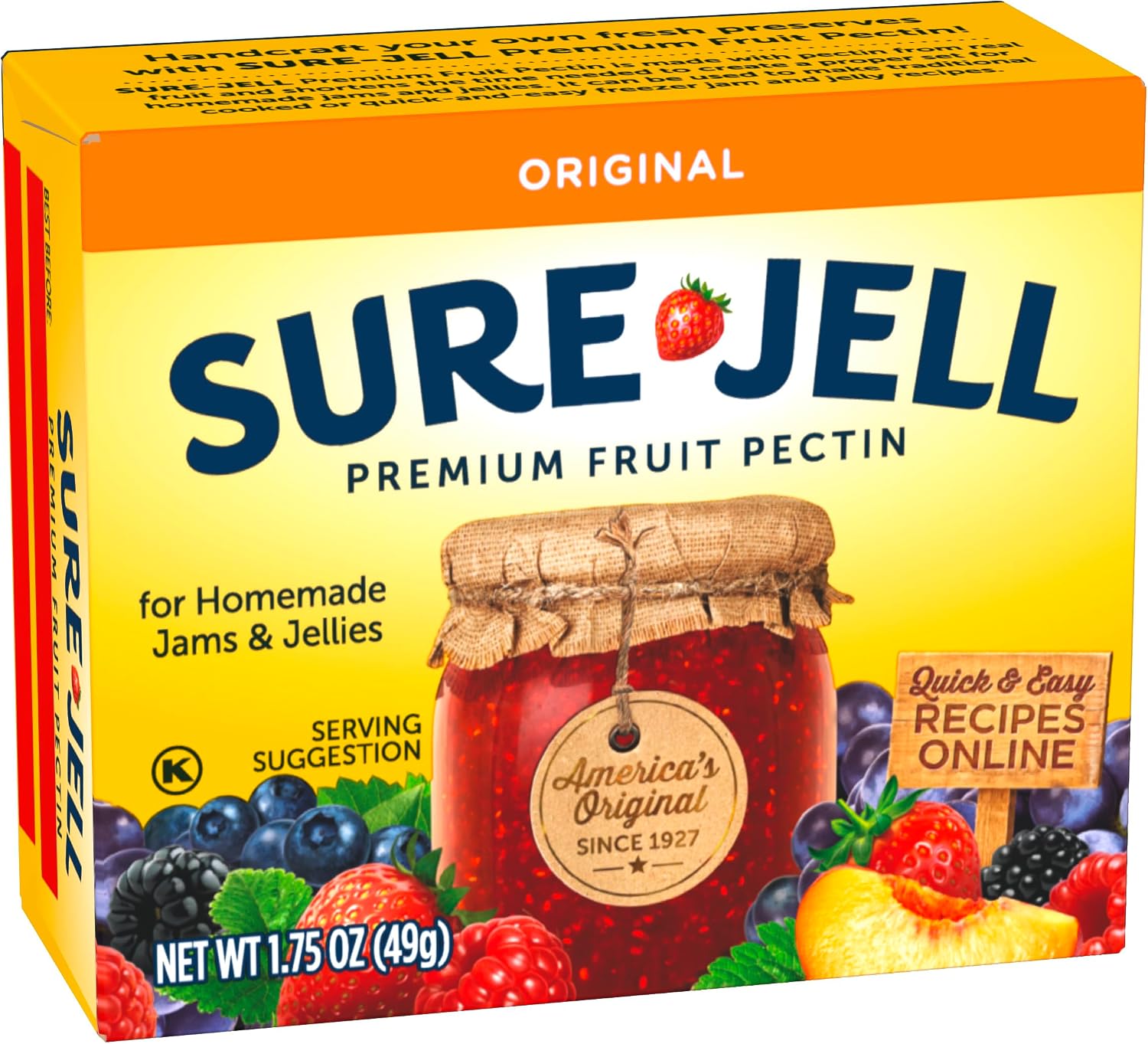 Фруктовый пектин Sure Jell Премиум-класса, 1,75 унции (24 упаковки), фото 3