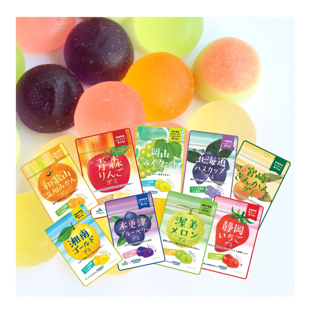Kaneca Foods Love Lactobacillus Gummy Juice, 1.4 oz (40 g) x 30 Bags, Random Assorted Gummies, Large Capacity, Commercial Use, Bulk 30袋