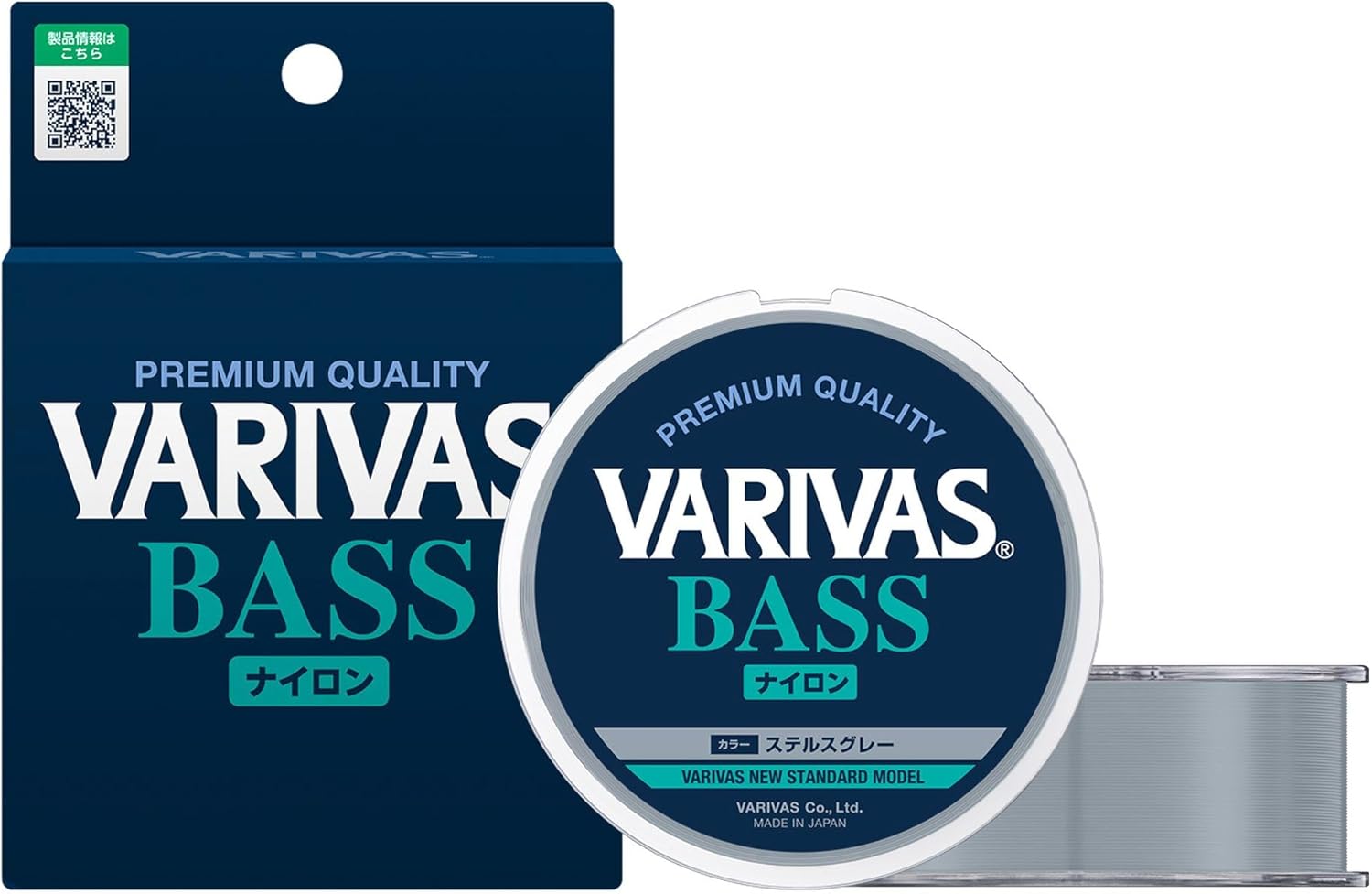 Varivas VARIVAS Bass Нейлон 492,1 фута (150 м) стелс серый 12 фунтов (№ 3), фото 2