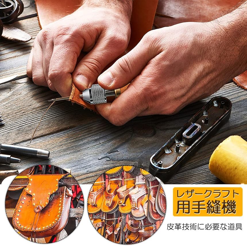 Иглы для рукоделия ANAMI Leather Craft, Ручное шитье, Для рукоделия из кожи, Скоростной стежок, Ручная швейная машина, Нитевдеватель, Набор игл для шитья кожи, Иглы для шитья кожи, Инструменты для работы с кожей, Для натуральной кожи, фото 2
