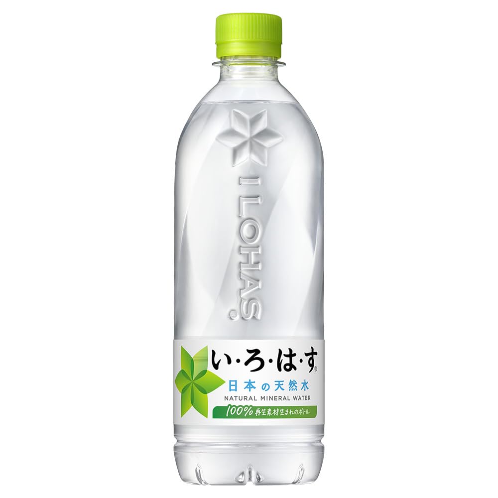 Coca-Cola Irohasu Natural Water, 18.4 fl oz (540 ml) PET x 24 Bottles 540ml x 24本