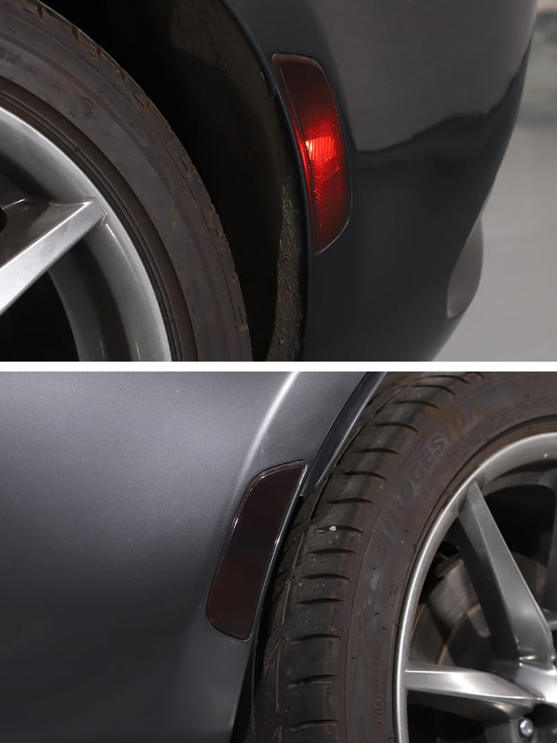 Применимо к новым Mazda Roadster серии RF ND 2016-2024 годов выпуска, накладка на колесные арки, накладка на задние колесные арки, комплект из 2 предметов (прозрачный серый), фото 6