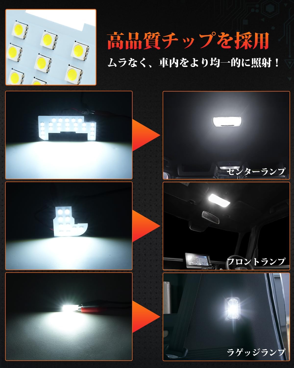 Kitazawa Shoji N-BOX JF5 JF6 LED комнатная лампа EN Box Комнатная лампа с инструментом для эксклюзивного использования комплект светодиодов из 4 предметов с инструкцией по R5.10-), фото 3