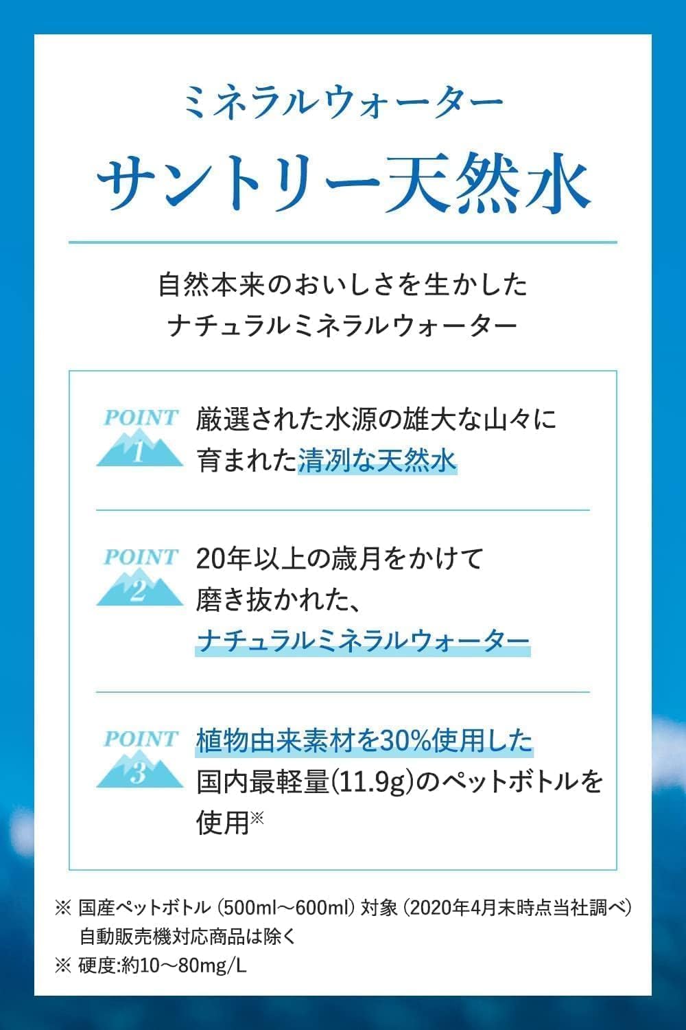 Натуральная минеральная вода Suntory Tennensui без этикеток, 550 мл х 24 бутылки, доступна для оптовой покупки, 19,7 жидких унций (550 мл) х 2, фото 7