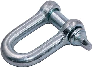 J&C 6mm メッキ シャックル メッキシャックル ネジ ピン ６ｍｍ ワイヤーロープ 狩猟用品シャックル (50)