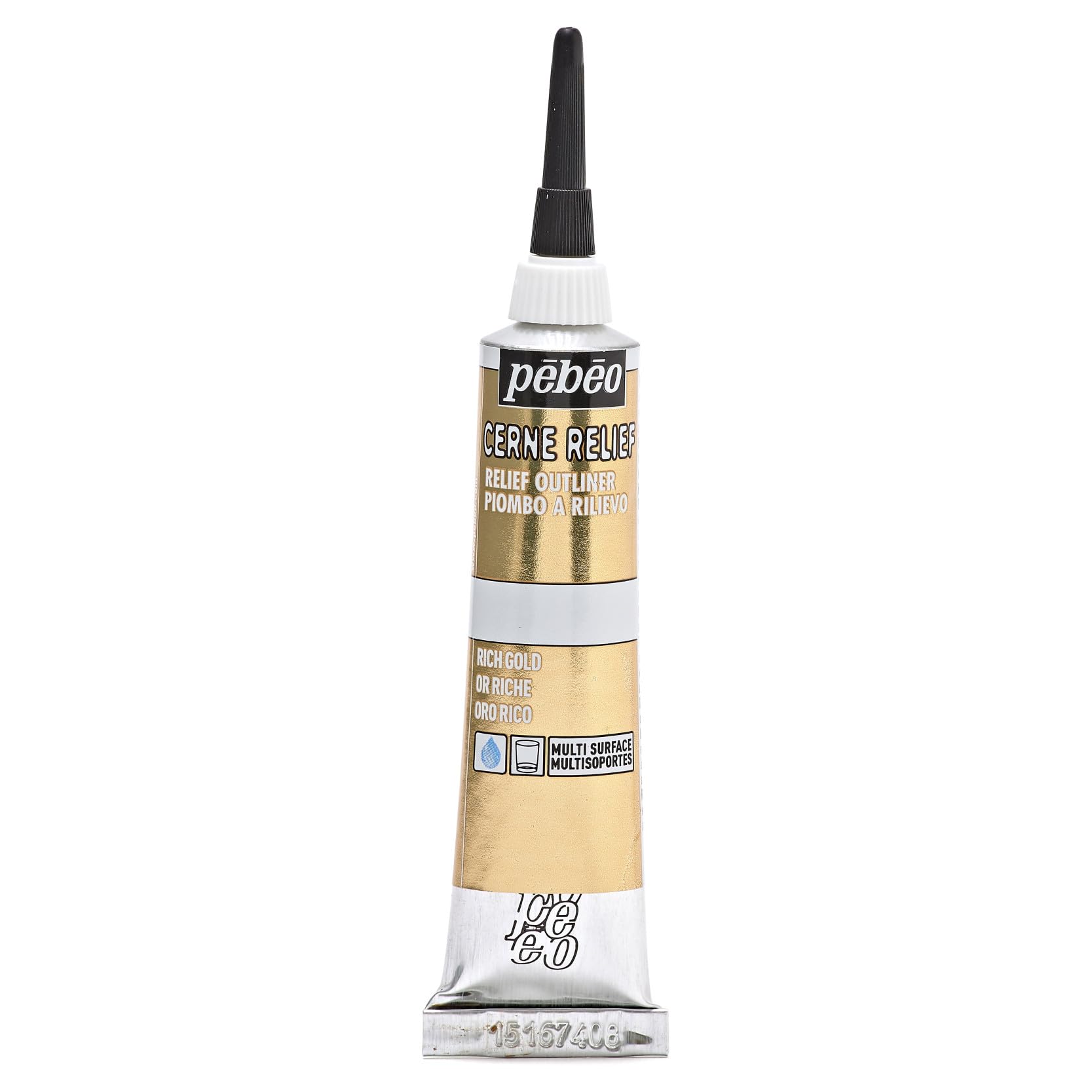 Pebeo Vitrail Outliner 20ml Rich Gold 773120 rich gold 20 ml