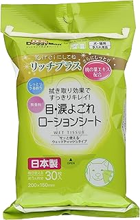 ドギーマン Kireiにしてね リッチプラス 目・涙やけローションシート 30枚入×3個セット