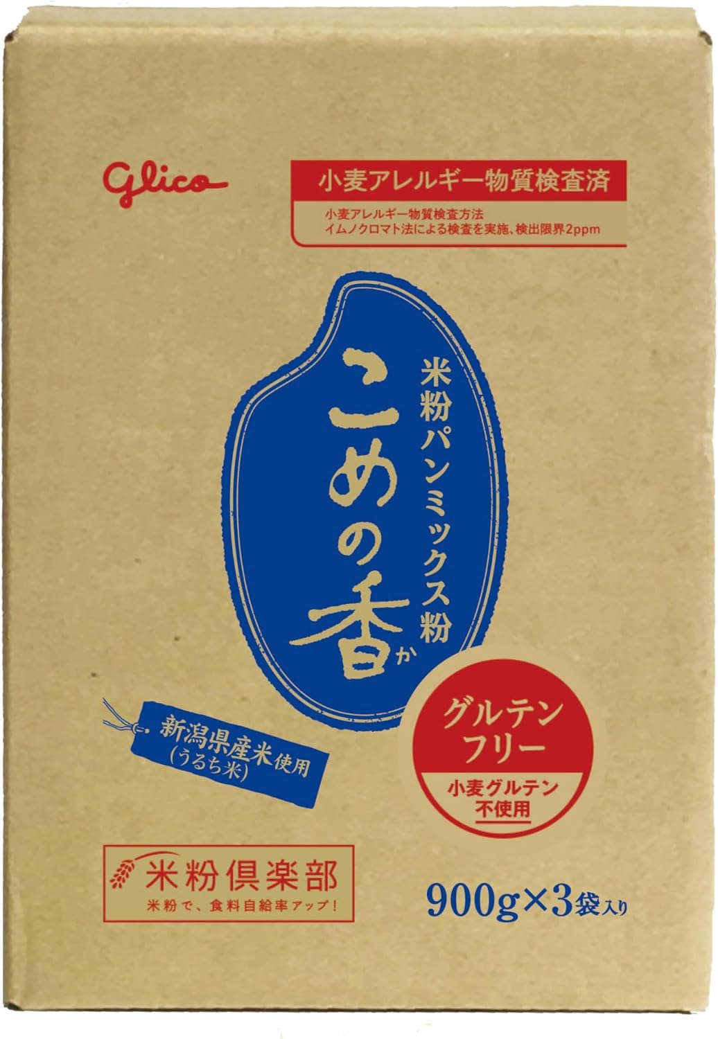 Хлебная смесь из рисовой муки Komeno Kaori без глютена, 900 г, 3 упаковки, фото 3