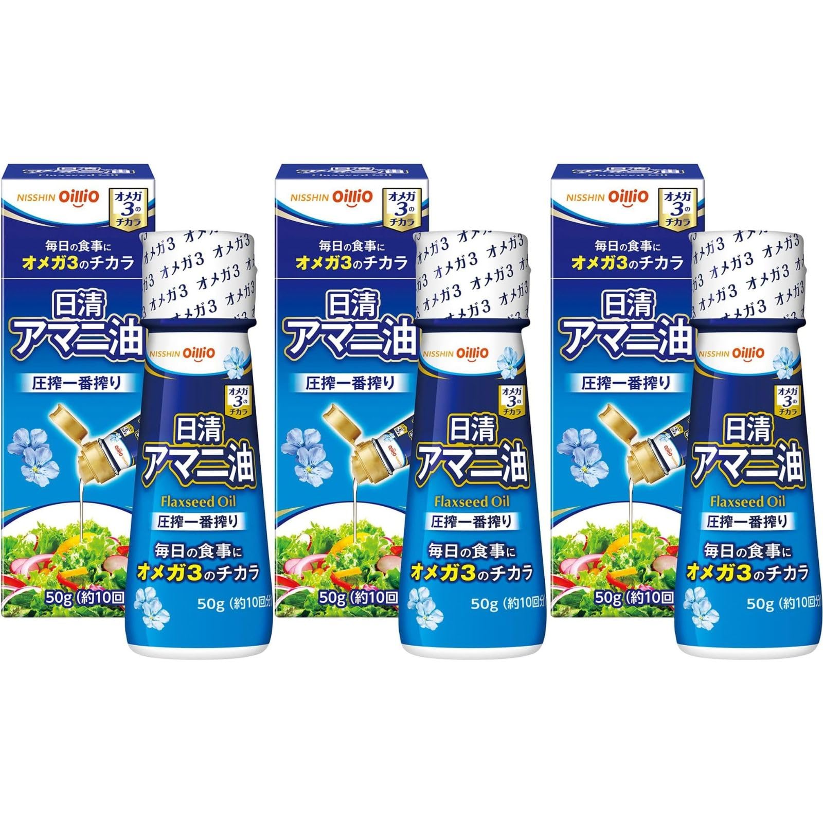 Nisshin OiliO Nisshin Flaxseed Oil 50g x 3pcs 50g×3