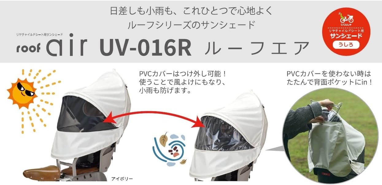 Солнцезащитный козырёк для детского сиденья на крыше OGK Giken UV-016R, фото 3