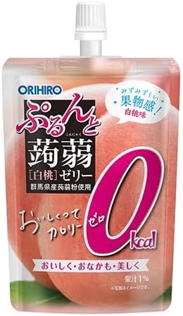 Желе Orihiro Purun to Konjac без калорий, набор из 36 штук (6 видов по 6 штук), в стойке, фото 4