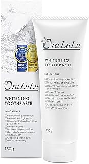 OraLuLu ホワイトニング 歯磨き粉 【ステイン除去×低刺激】 医薬部外品 口臭ケア 虫歯予防 黄ばみ 薬用 大容量150g