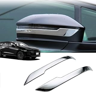 For 新型クラウン エステート RS Z (Crown Estate) (2025年3月～現行)専用バックミラーサイドミラードアミラー衝突防止トリムドアミラー下線装飾、ABS素材2個クラウン エステート アクセサリー (電気メッキ鏡面仕上げ)