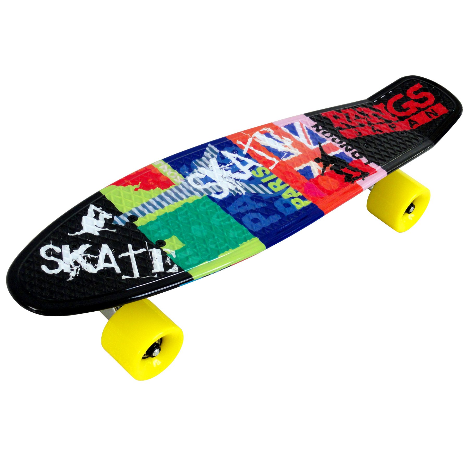 Rangs Japan R2 Mini-Cruiser Skateboard, Black, 22 inches R2_black R2 Mini Cruiser