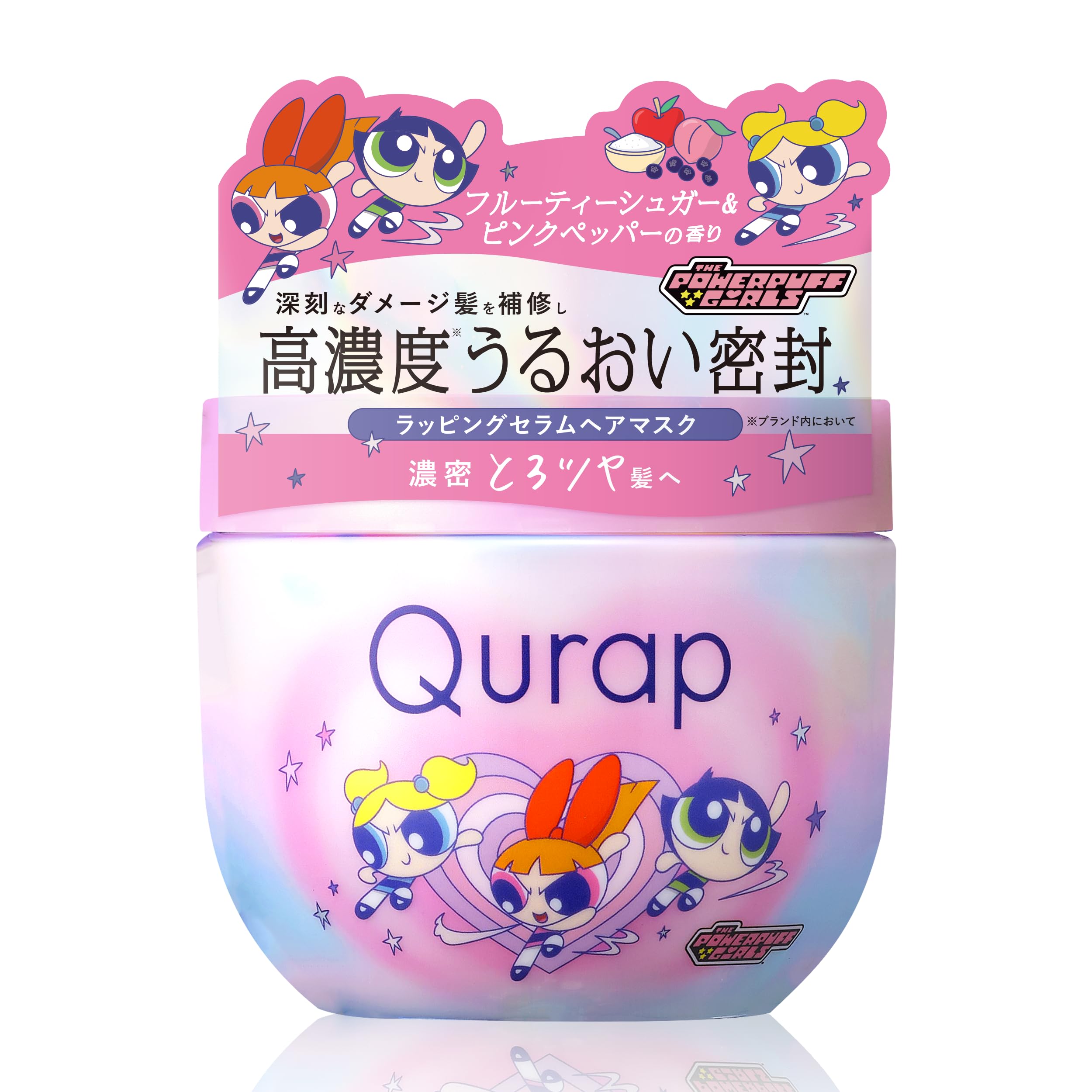 Qurap Curap Hair Mask Powerpuff Girls Collaboration Treatment Color Damage Repair
