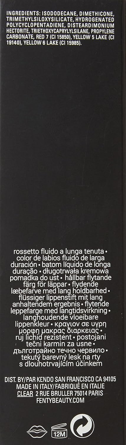 Жидкая краска для губ FENTY BEAUTY BY RIHANNA Stunna Lip Paint Longwear без цензуры - идеальный универсальный красный, фото 4