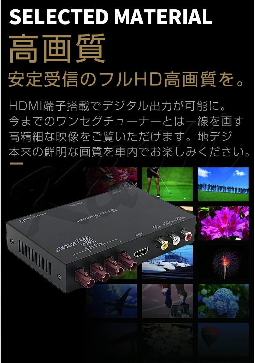 .Цифровой тюнер высокой четкости с разъемом FAKRA, Полноразмерный тюнер HDMI 4x4 с платой miniB-CAS, фото 2