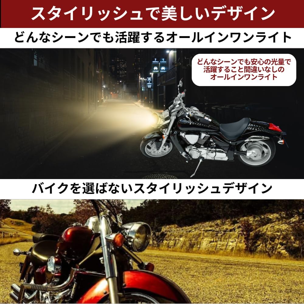 Фара TaJiMy Bates Light Велосипедный козырек общего назначения Винтажный чоппер Cafe Racer старой школы (Корпус: черный / линзы: прозрачные), фото 2