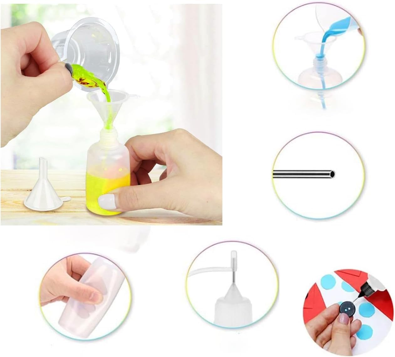 DIY Игла Бутылка Клеевой шприц для смолы Ремесло ручной работы Прецизионная работа Охлаждающий инструмент Шприц с иглой, фото 7