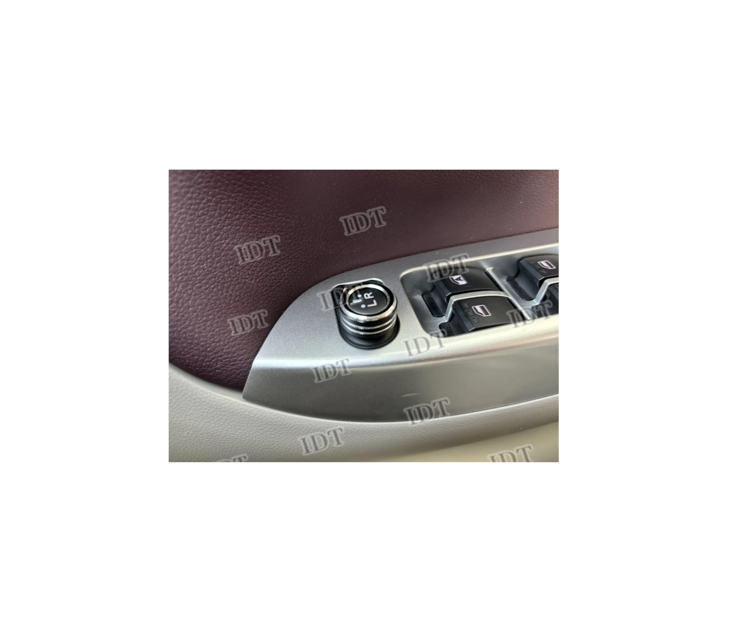 IDT DAIHATSU CAST LA250S LA260S Cast Door Mirror Adjustable Aluminum Ring Garnish Interior Custom Parts with Mini Waste Black