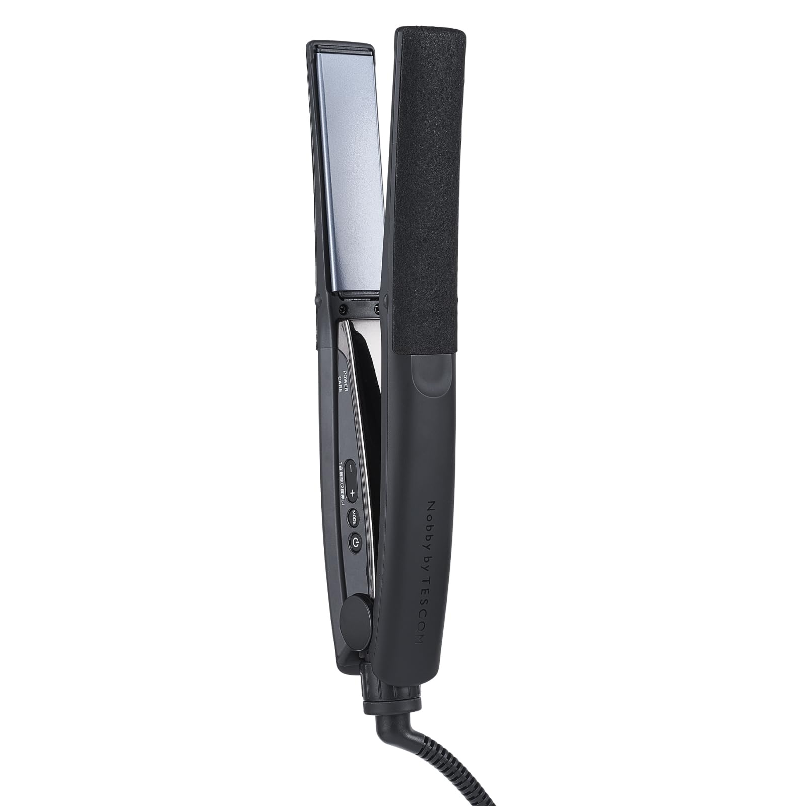 Nobby Hair Straightener, Protect Ion, 25mm, Temperature Adjustment 60～210℃/Lock/Memory Function, Auto OFF, Open/Close Lock, Overseas Compatible, Easy-Pull Plug, Nobby by TESCOM, Black, NIS500A-K/E